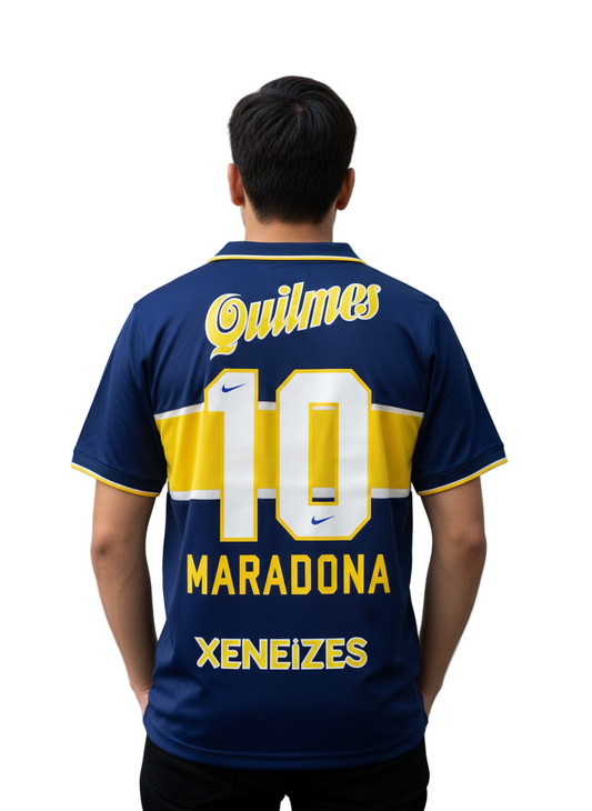 Retro Boca Juniors Home Soccer Jersey 1997/1998 Men Maradona