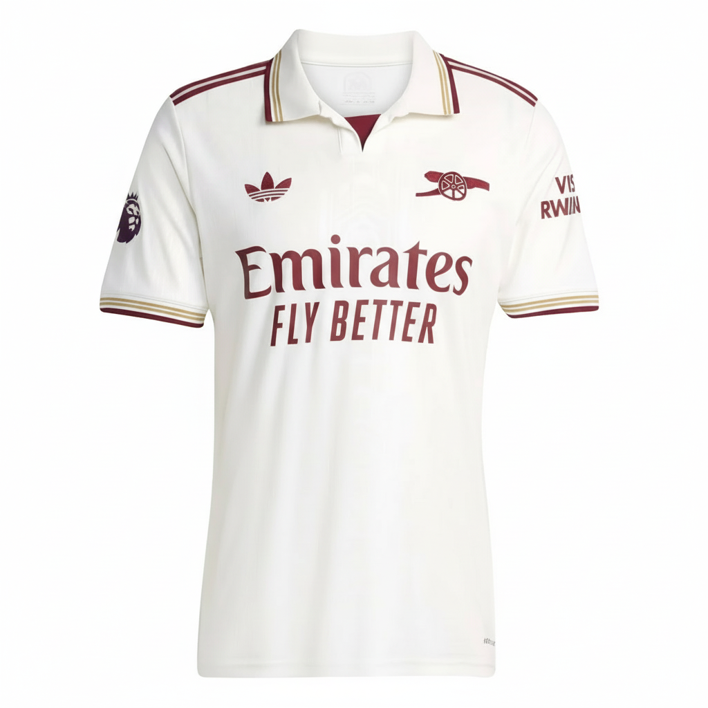 Declan Rice Arsenal Third Jersey 25/26 - White