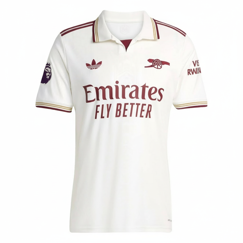 Gabriel Magalhães Arsenal Third Jersey 25/26 - White