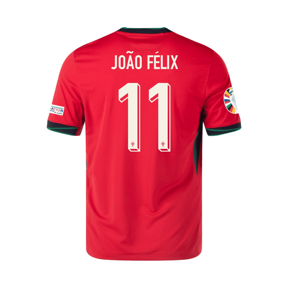 New Portugal Home Soccer Jersey EURO 2024 Men Joao Felix