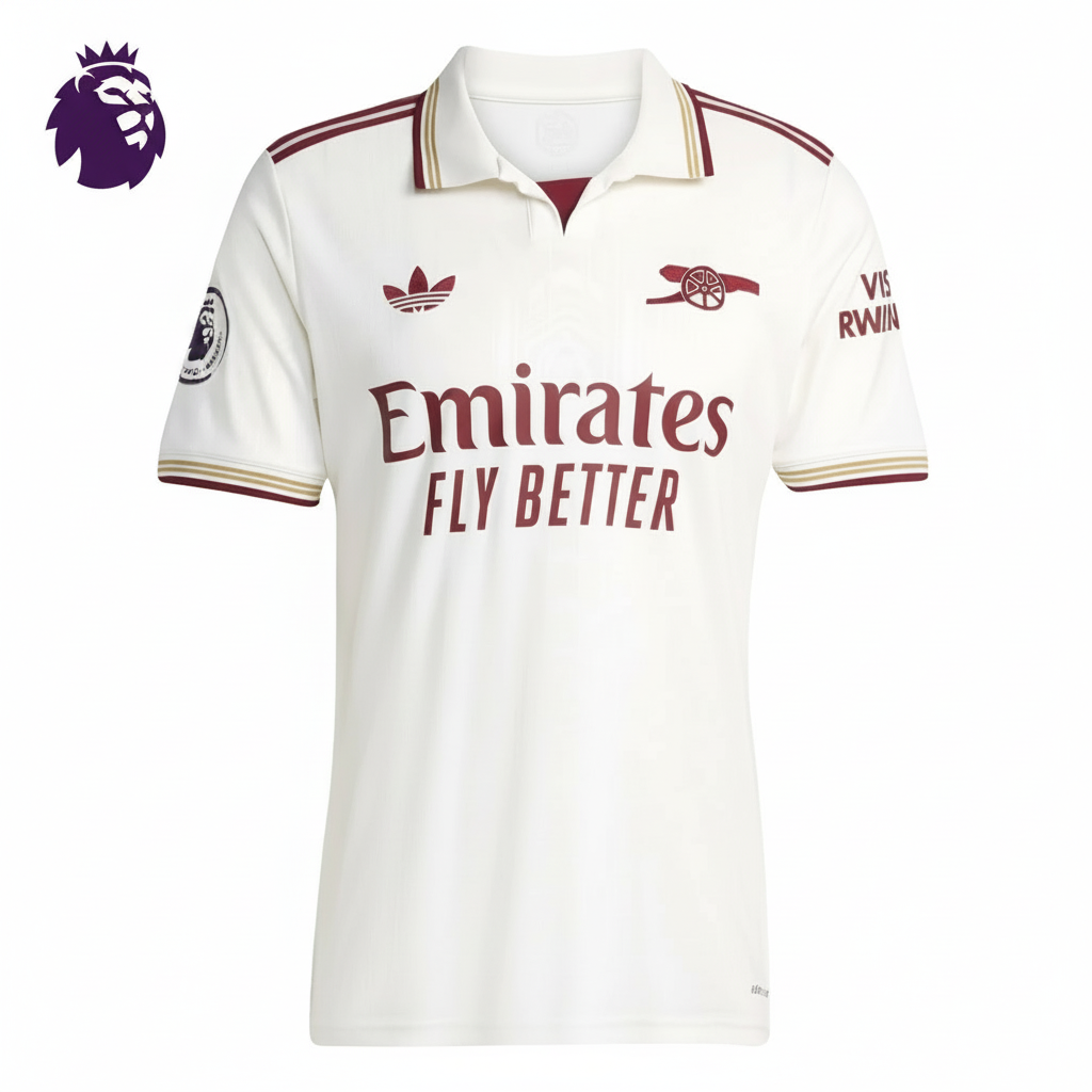 Martin Ødegaard Arsenal Third Jersey 25/26 - White