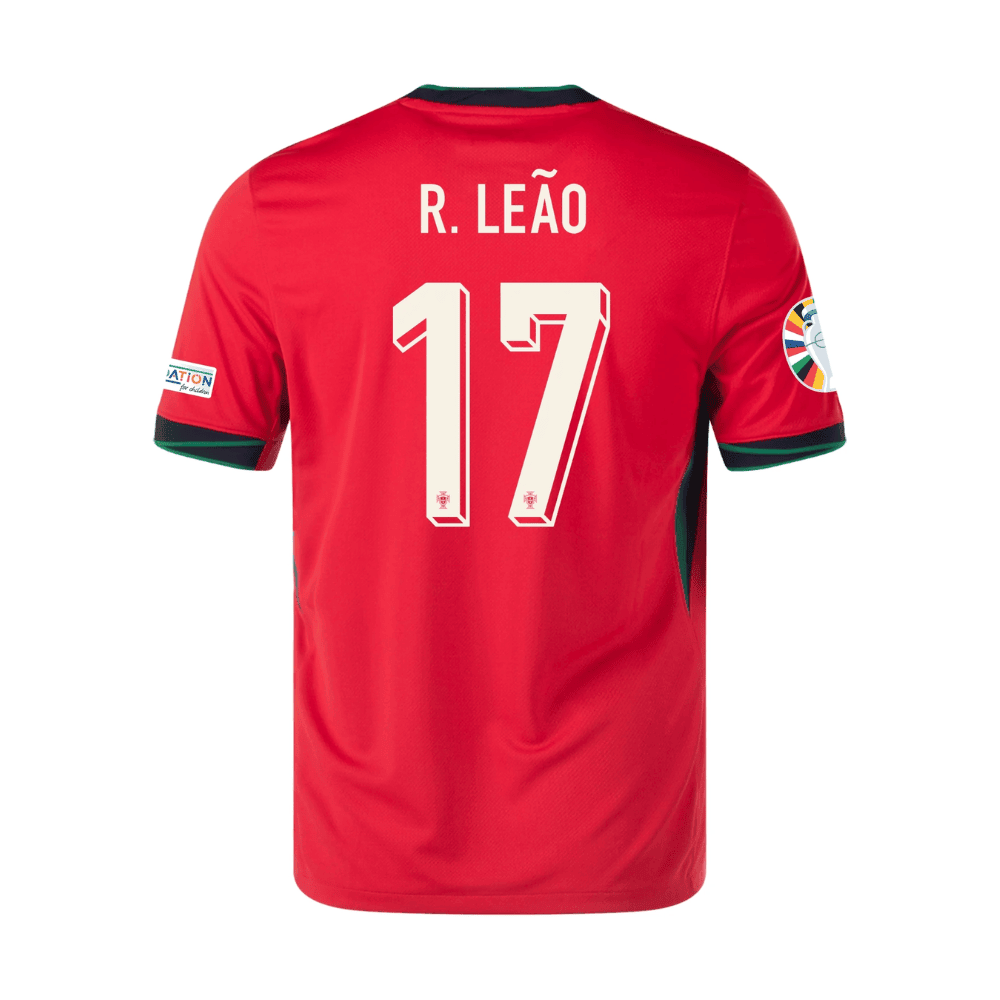 New Portugal Home Soccer Jersey EURO 2024 Men Rafael Leao