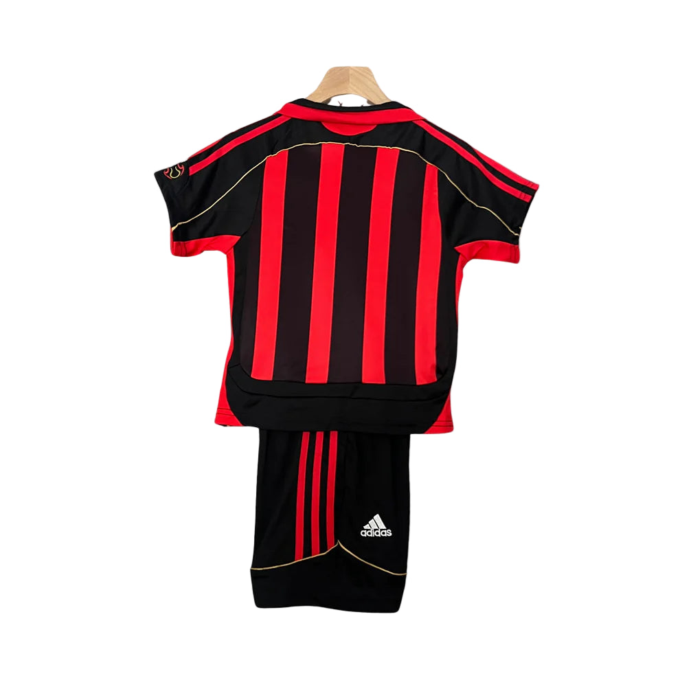 Retro AC Milan Kids Kit – 2006/07 Home Jersey & Shorts
