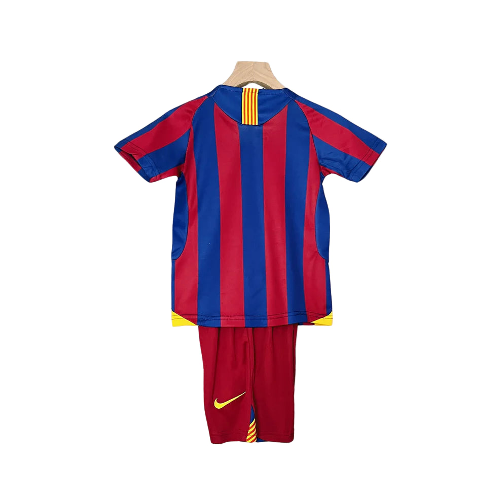 Retro Barcelona Kids Kit – 2005/06 Home Jersey & Shorts