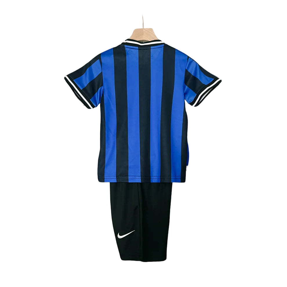 Retro Inter Milan Kids Soccer Kit – 2009-10 Home Jersey & Shorts Set