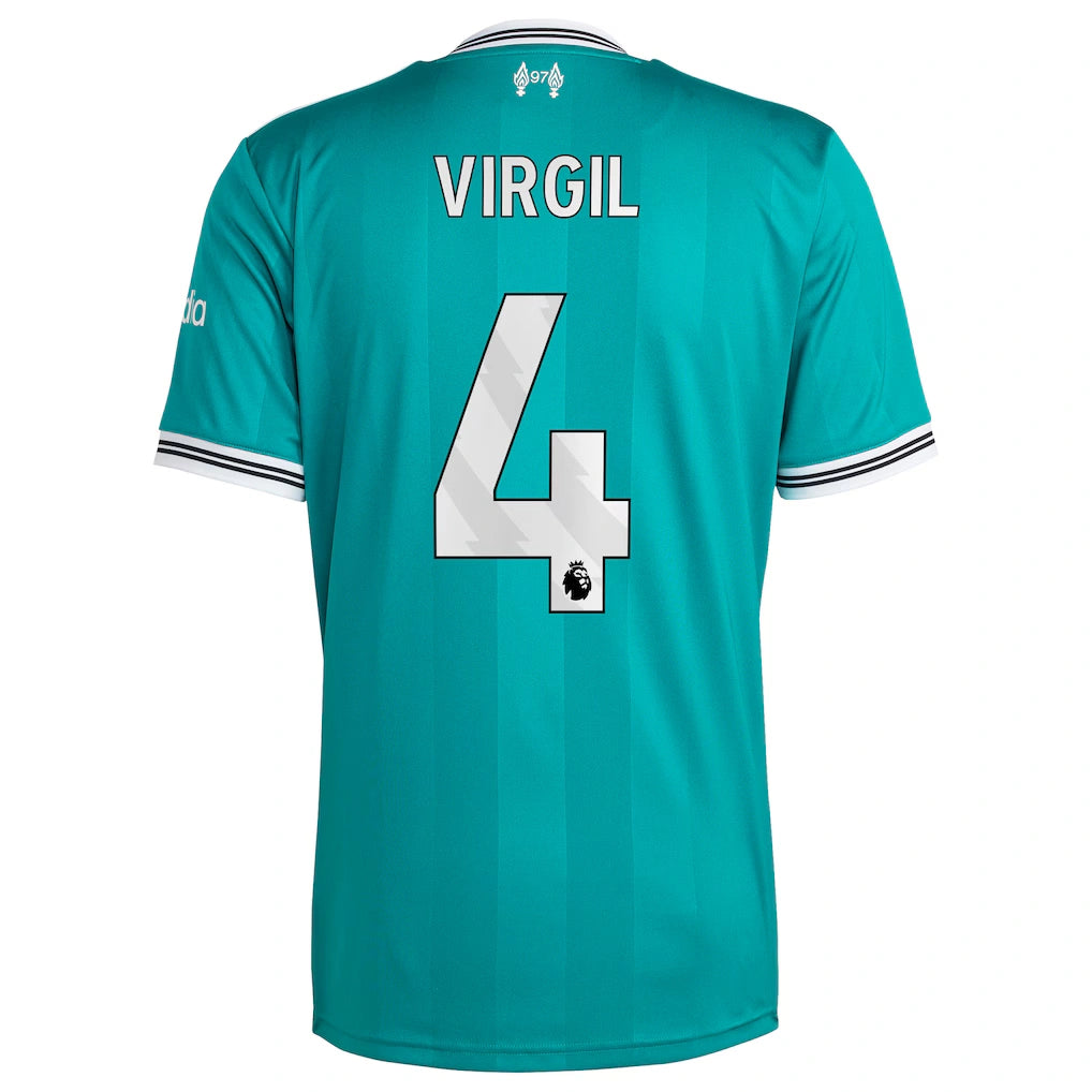 Virgil van Dijk Liverpool 2025/26 Third Jersey - Green