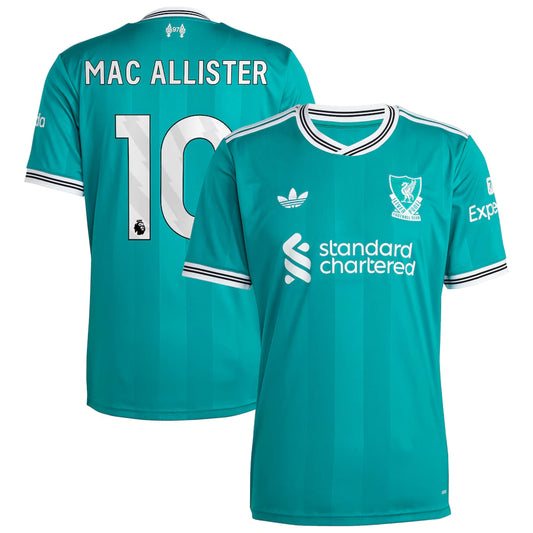 Alexis Mac Allister Liverpool 2025/26 Third Jersey - Green