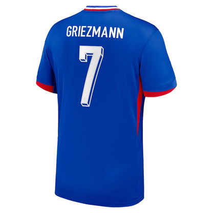 New France Home Soccer Jersey 2024 Men Antoine Griezmann