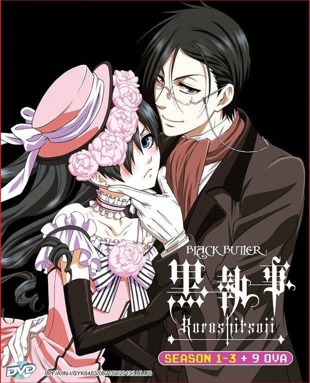 DVD Anime Black Butler Kuroshitsuji Complete Series Season 1 to 3 plus 9 OVA English