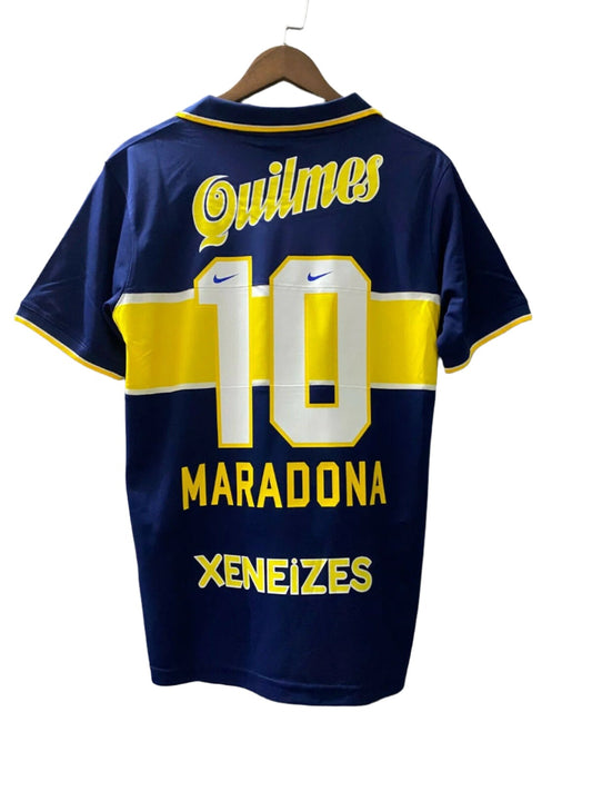 Retro Boca Juniors Home Soccer Jersey 1997/1998 Men Maradona