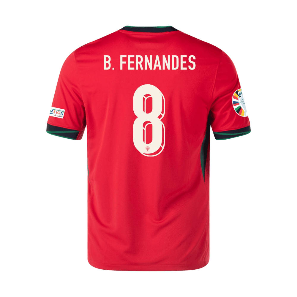 New Portugal Home Soccer Jersey EURO 2024 Men Bruno Fernandes