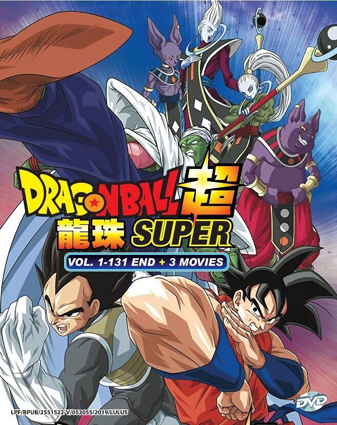 DVD Anime Dragon Ball Super Complete TV Series (1-131 End +3 Movies) English Dub