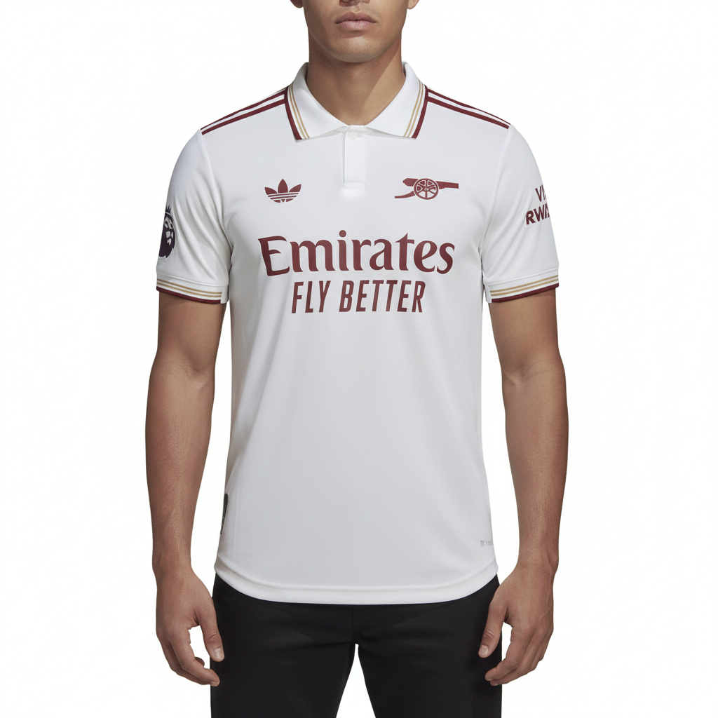 Eberechi Eze Arsenal Third Jersey 25/26 - White