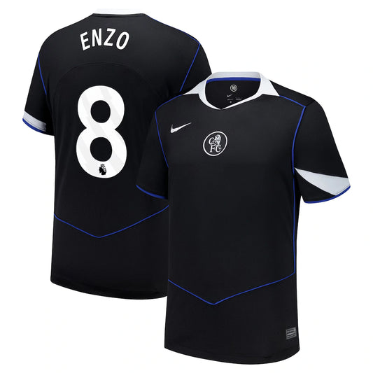Enzo Fernández Chelsea 2025/26 Third Jersey - Black