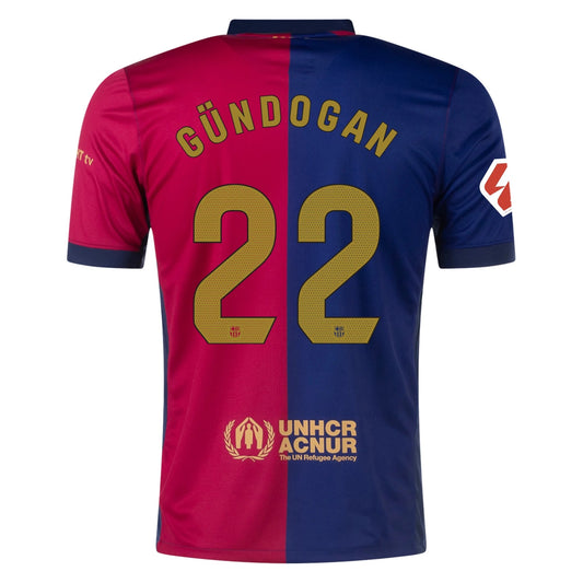 New Barcelona Home Soccer Jersey 24/25 Men İlkay Gündoğan