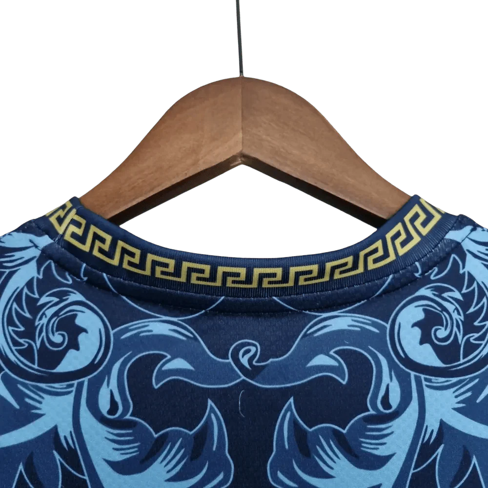 Italy Versace Jersey Blue Special Kit