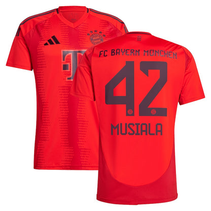 New Bayern Munich Home Soccer Jersey 24/25 Men Jamal Musiala