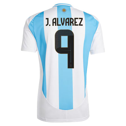 New Argentina Home Soccer Jersey 2024 Men Julián Álvarez