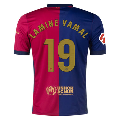 New Barcelona Home Soccer Jersey 24/25 Men Lamine Yamal