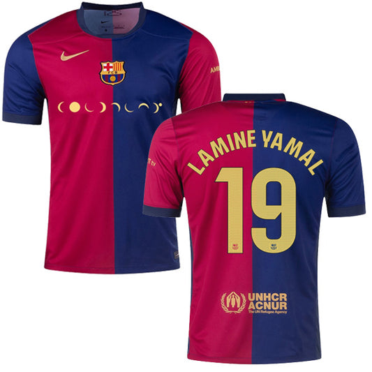 Barcelona Coldplay Home Soccer Jersey Lamine Yamal