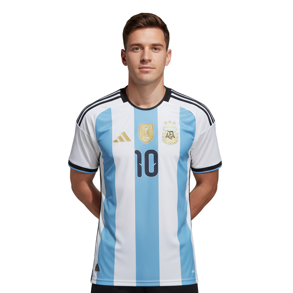 Lionel Messi Argentina National Team World Cup 2026 Home Jersey - White
