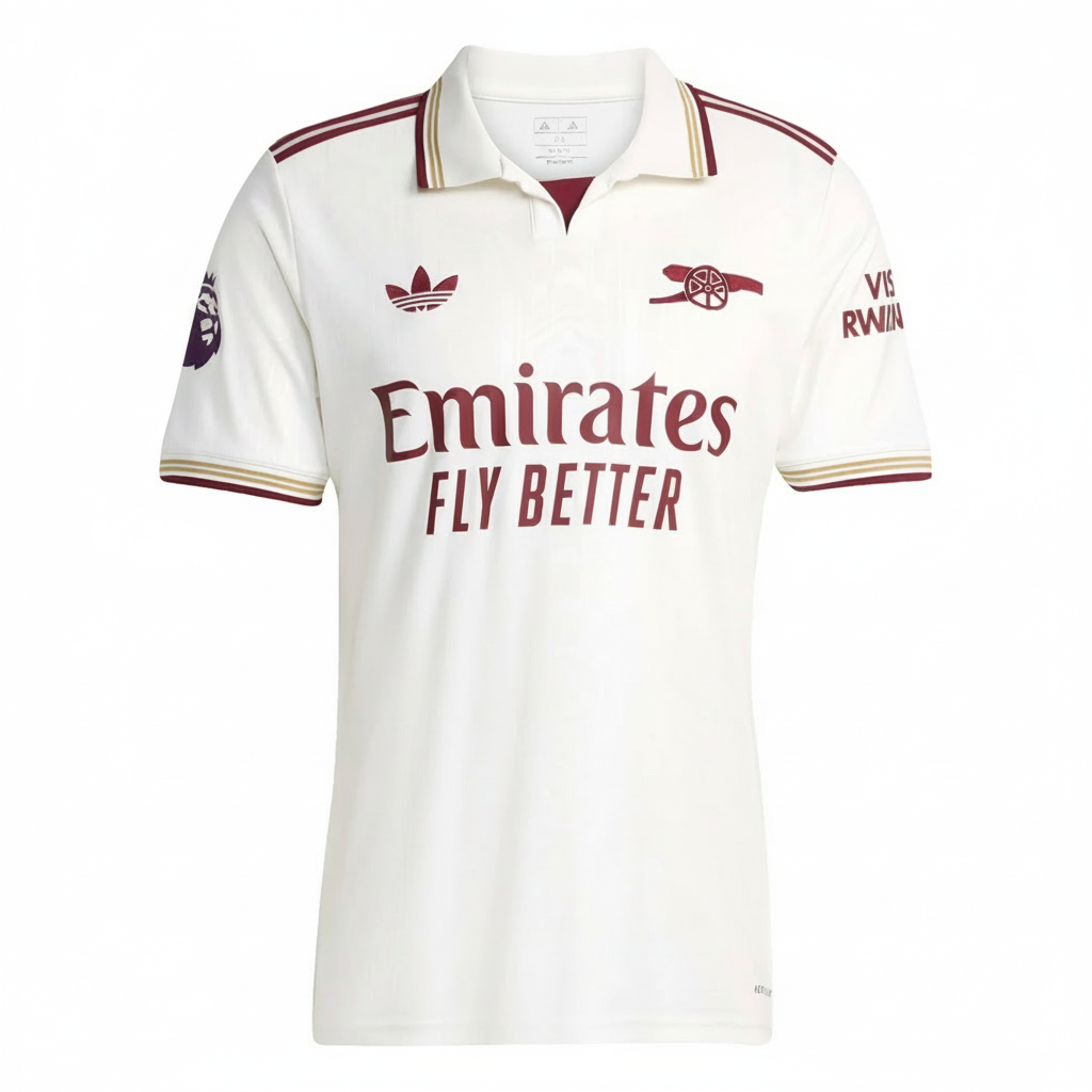 Myles Lewis-Skelly Arsenal Third Jersey 25/26 - White