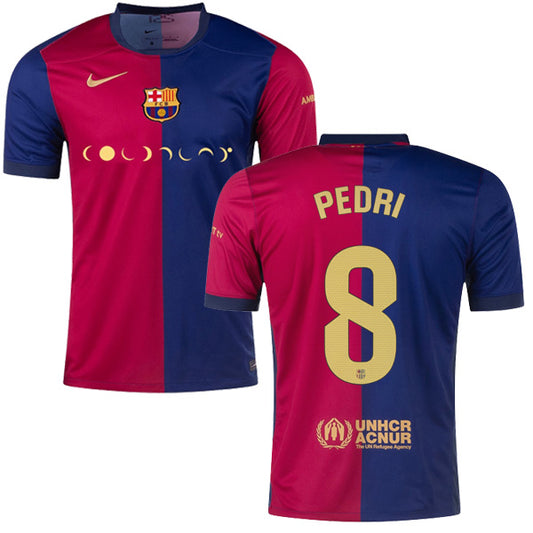 Barcelona Coldplay Home Soccer Jersey Pedri