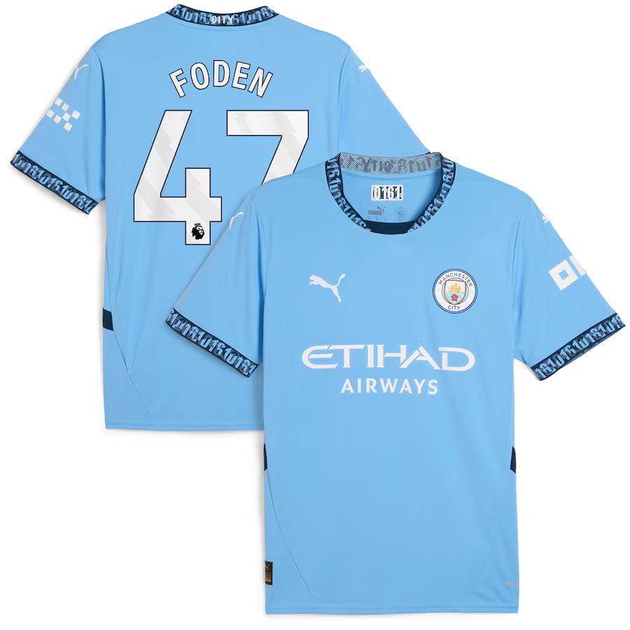 New Manchester City Home Soccer Jersey 24/25 Men Phil Foden