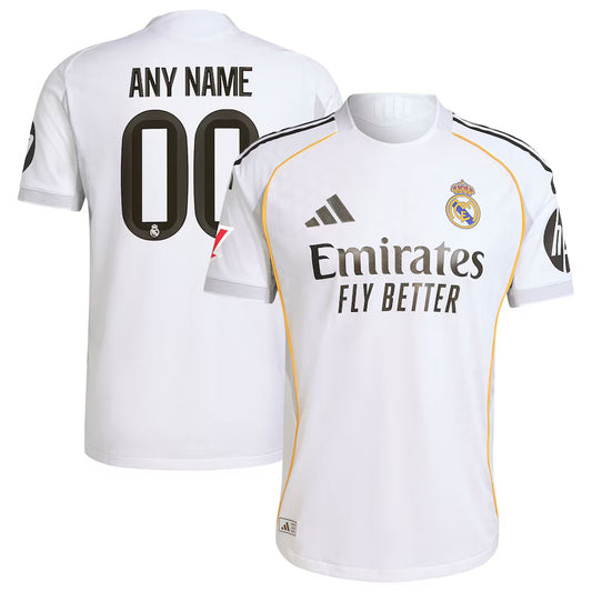 Real Madrid Custom name 25/26 Home Jersey
