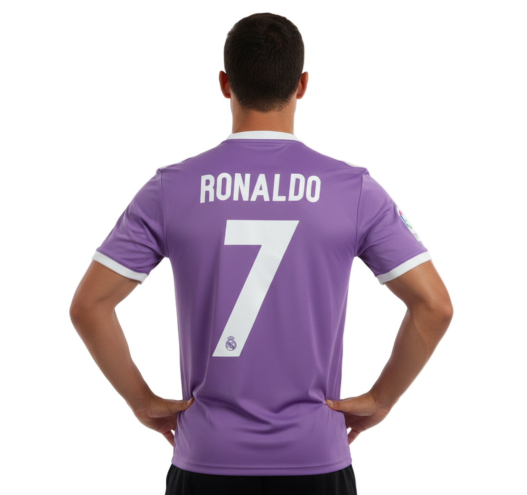 Cristiano Ronaldo Real Madrid 16/17 Away Jersey - Purple
