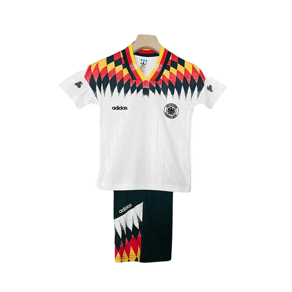 Retro Germany Kids Soccer Kit – 1994 World Cup Home Jersey & Shorts Set