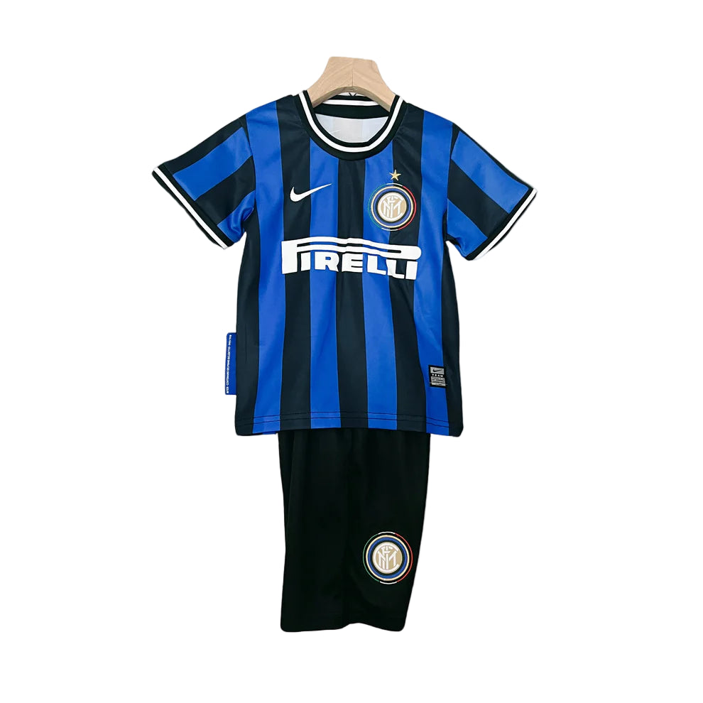 Retro Inter Milan Kids Soccer Kit – 2009-10 Home Jersey & Shorts Set