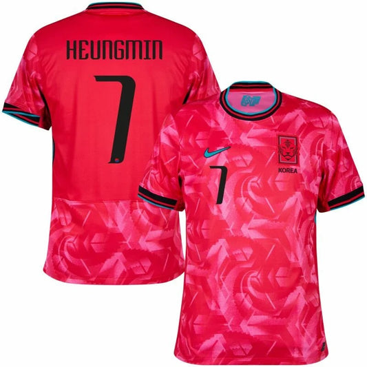 New South Korea Home Soccer Jersey 2024 Men Son Heung Min