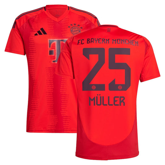 New Bayern Munich Home Soccer Jersey 24/25 Men Thomas Miller