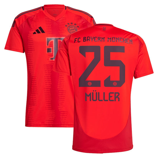 New Bayern Munich Home Soccer Jersey 24/25 Men Thomas Müller