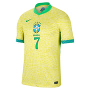 New Brazil Home Soccer Jersey 2024 Men Vini Jr