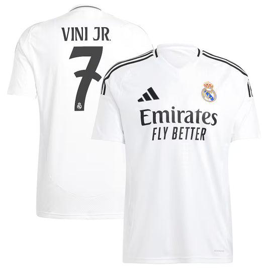 New Real Madrid Home Soccer Jersey 24/25 Men Vinicius Junior