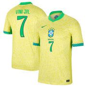 New Brazil Home Soccer Jersey 2024 Men Vini Jr