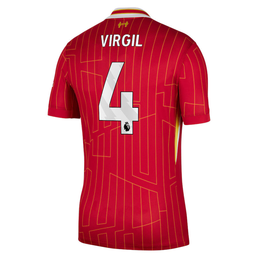 New Liverpool Home Soccer Jersey 24/25 Men Virgil van Dijk