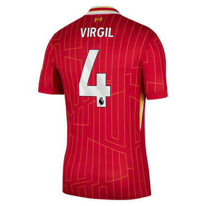 New Liverpool Home Soccer Jersey 24/25 Men Virgil van Dijk