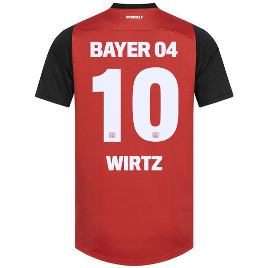 New Bayer Leverkusen Home Soccer Jersey 24/25 Men Florian Wirtz