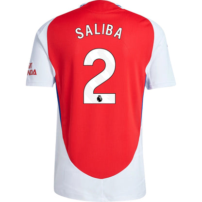 New Arsenal Home Soccer Jersey 24/25 Men William Saliba