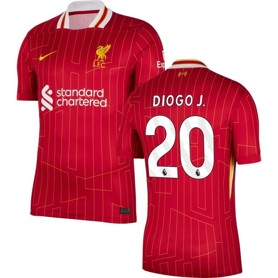 New Liverpool Home Soccer Jersey 24/25 Men Diogo Jota