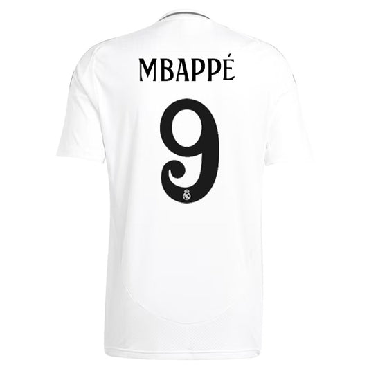 New Real Madrid Home Soccer Jersey 24/25 Men Kylian Mbappé