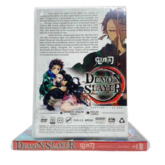 DVD Anime Demon Slayer: Kimetsu no Yaiba Complete TV Series (1-26) English SUB