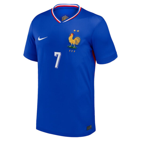 New France Home Soccer Jersey 2024 Men Antoine Griezmann - Image 3