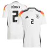 New Germany Home Soccer Jersey 2024 Men Antonio Rudiger