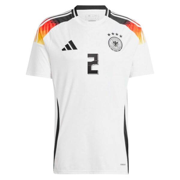AntonioRudiger1 New Germany Home Soccer Jersey 2024 Men Antonio Rudiger