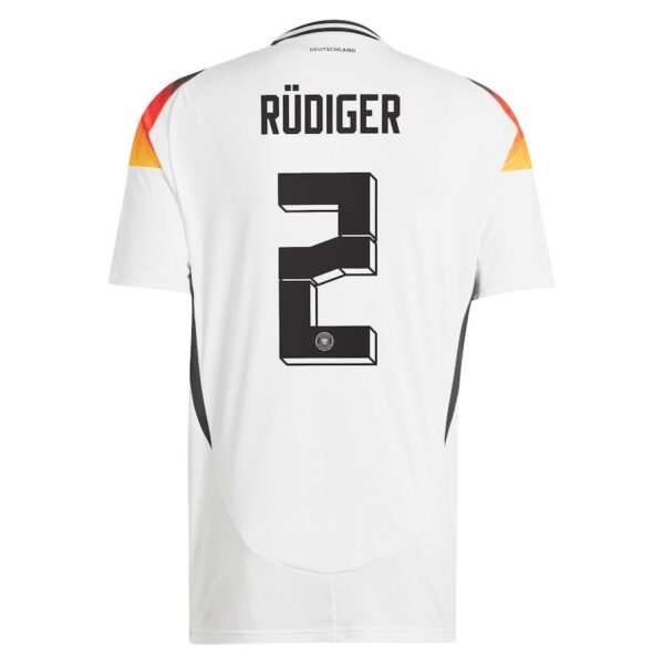 AntonioRudiger2 New Germany Home Soccer Jersey 2024 Men Antonio Rudiger