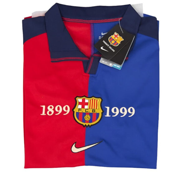 FCBARCELONA18991999CENTENARYHOME2-1 Fc Barcelona 1899/1999 Centenary Home Jersey
